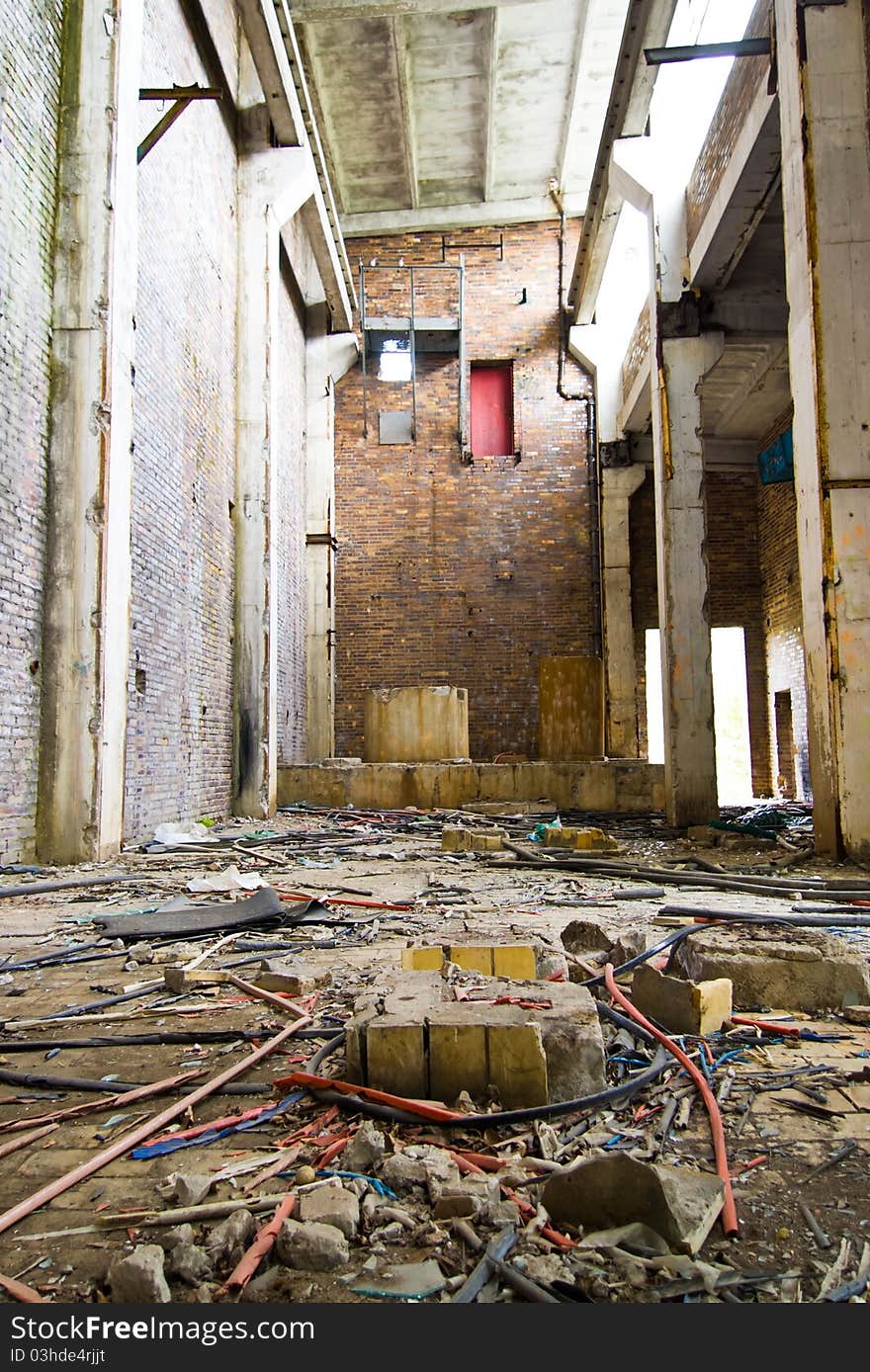 Ruins of a very heavily polluted industrial site, the place was known as one of the most polluted towns in Europe. Ruins of a very heavily polluted industrial site, the place was known as one of the most polluted towns in Europe.