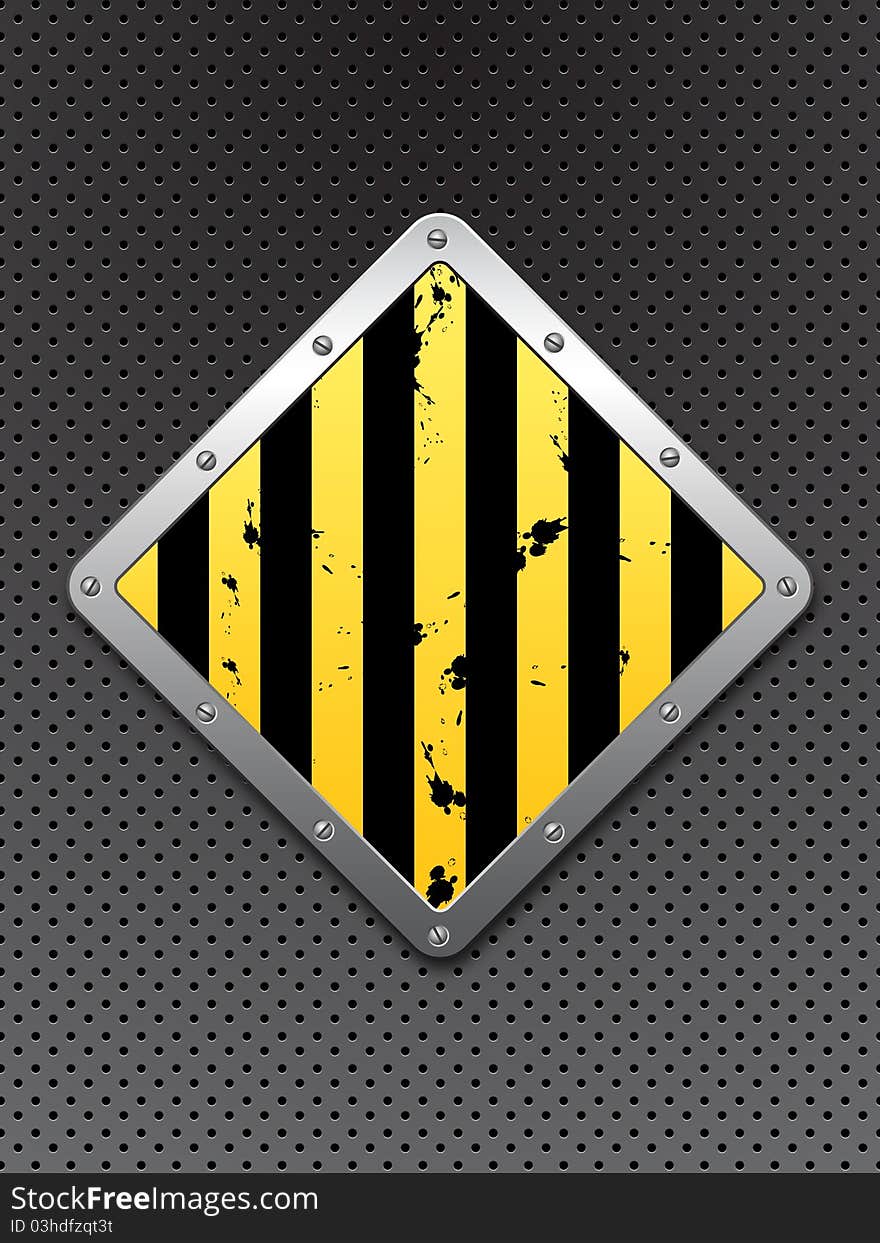 Abstract caution background. Vector illustration