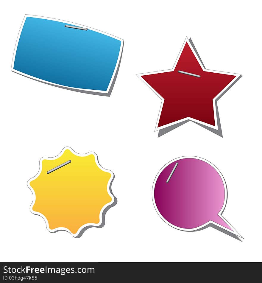 Vector sticker for your sample text