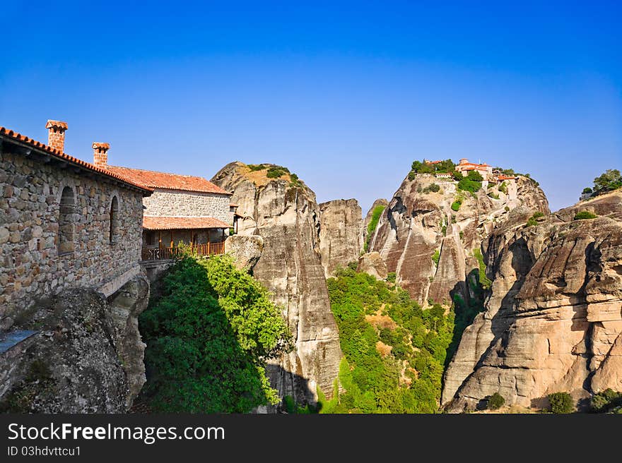 Meteora monastery in Greece - travel background