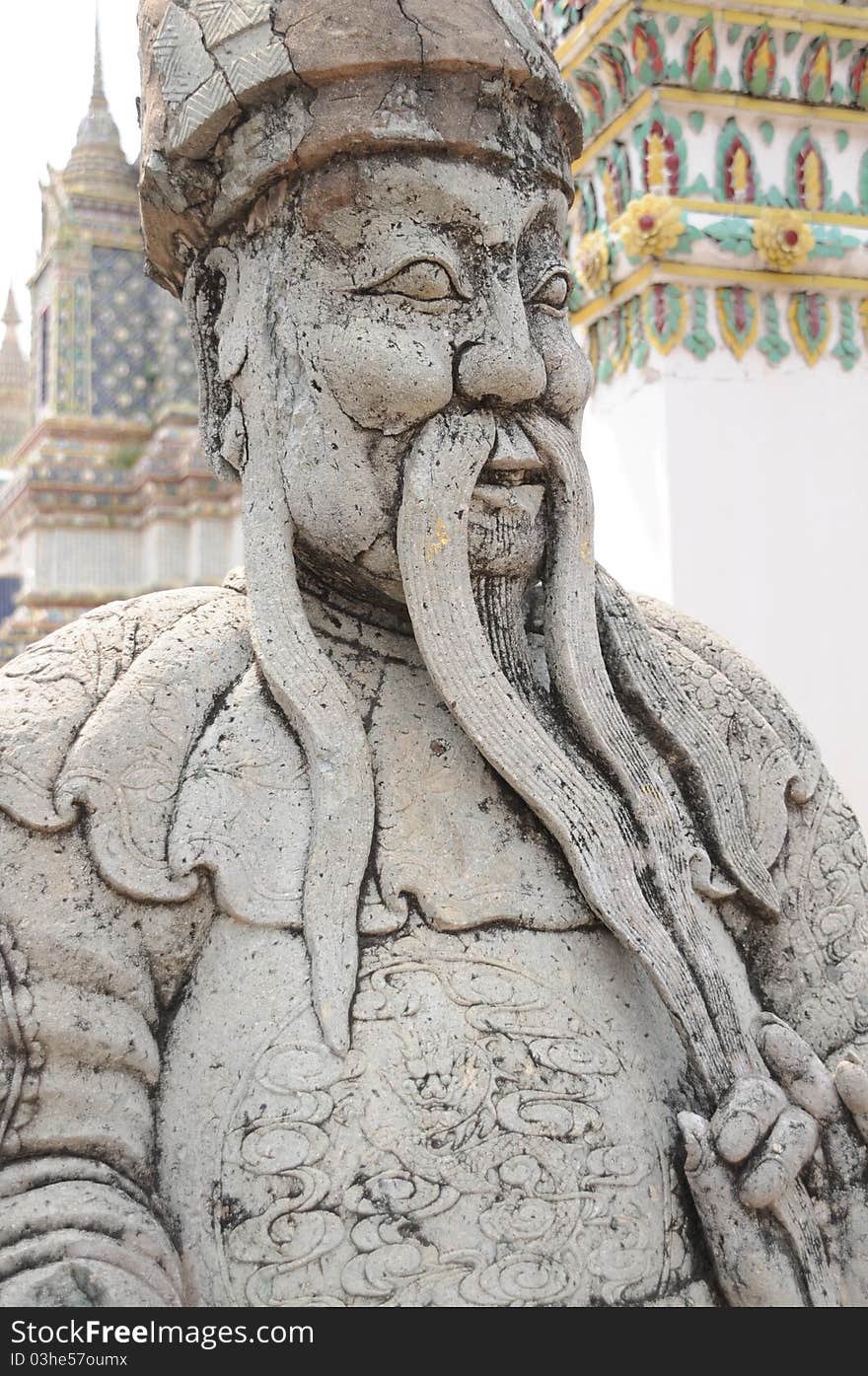 Details of traditional Thai art on base of church. Details of traditional Thai art on base of church.