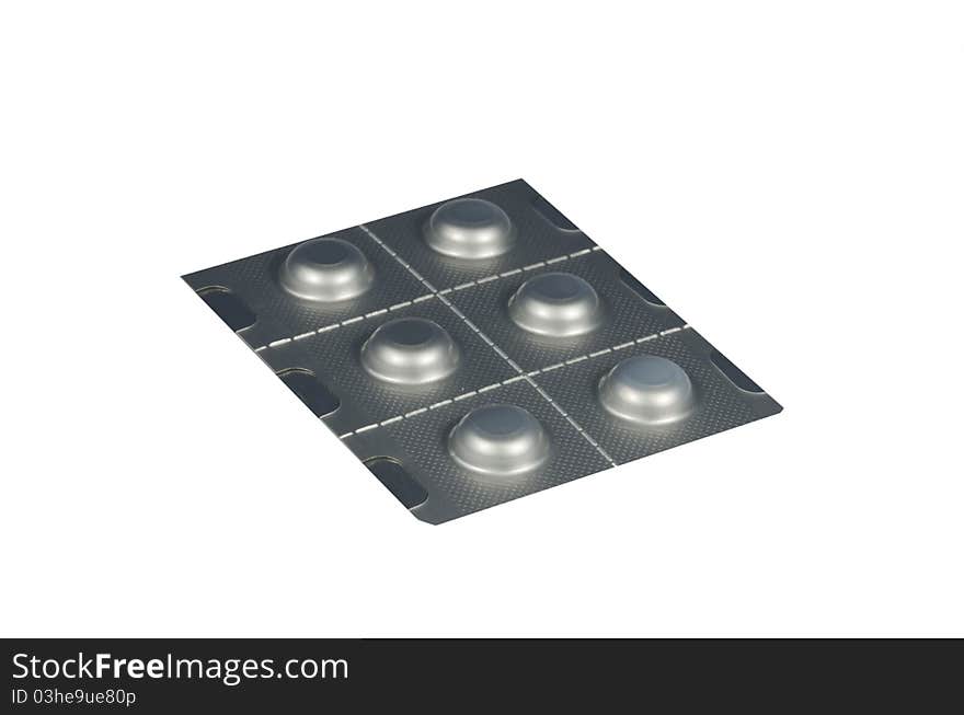 Wafer tablets medicine isolated