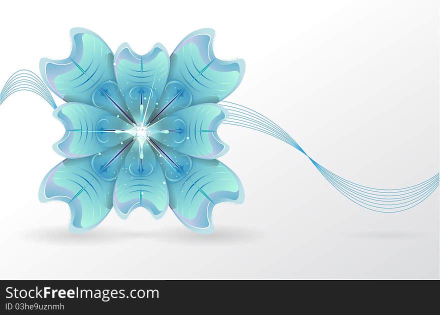 Beautiful abstract flower. Vector illustration. Beautiful abstract flower. Vector illustration