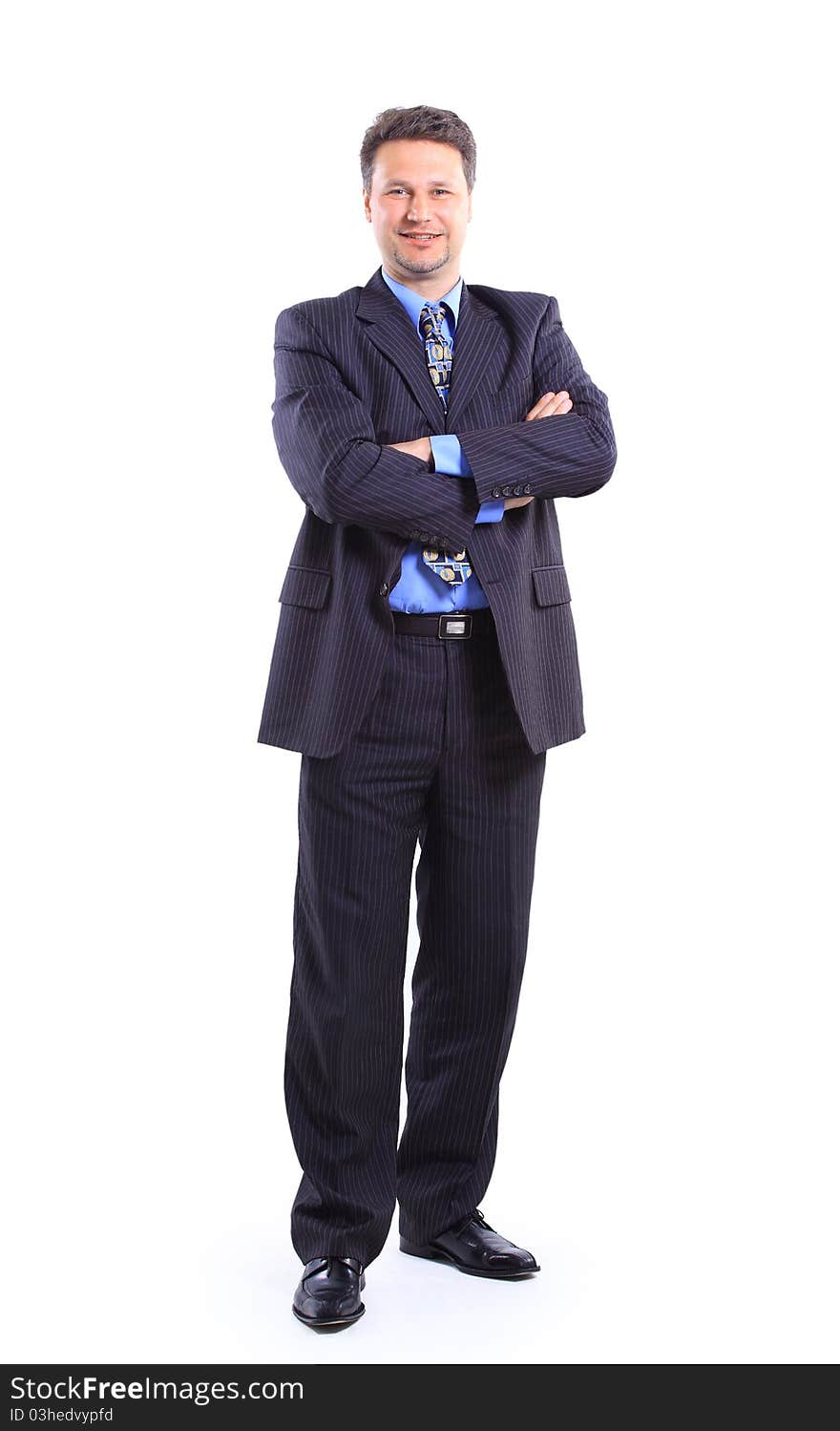 Businessman isolated on white