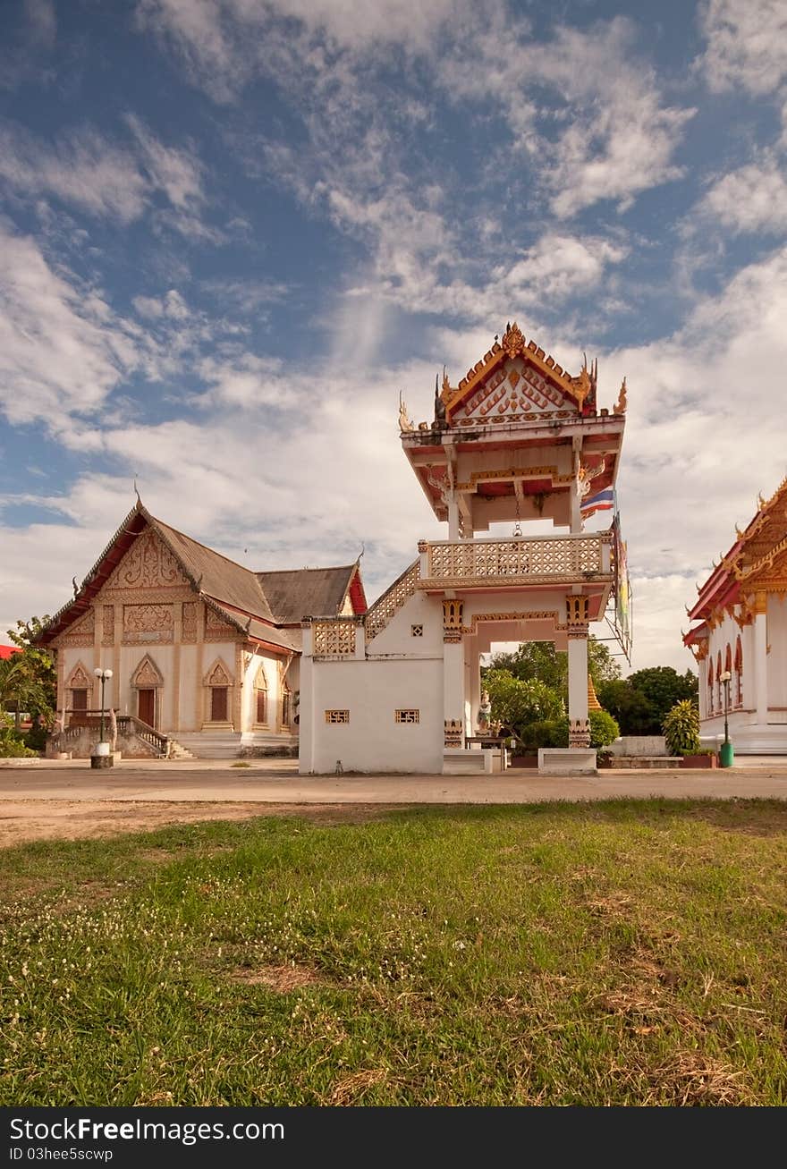 Bell tower in Thai temples.