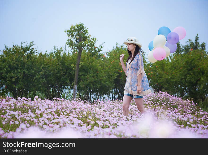 Girl in field