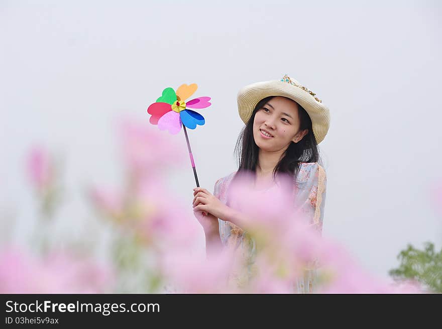 Girl in field