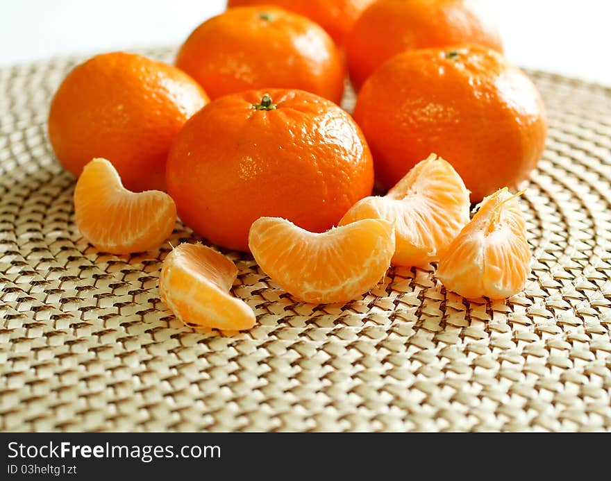 Fresh tangerines