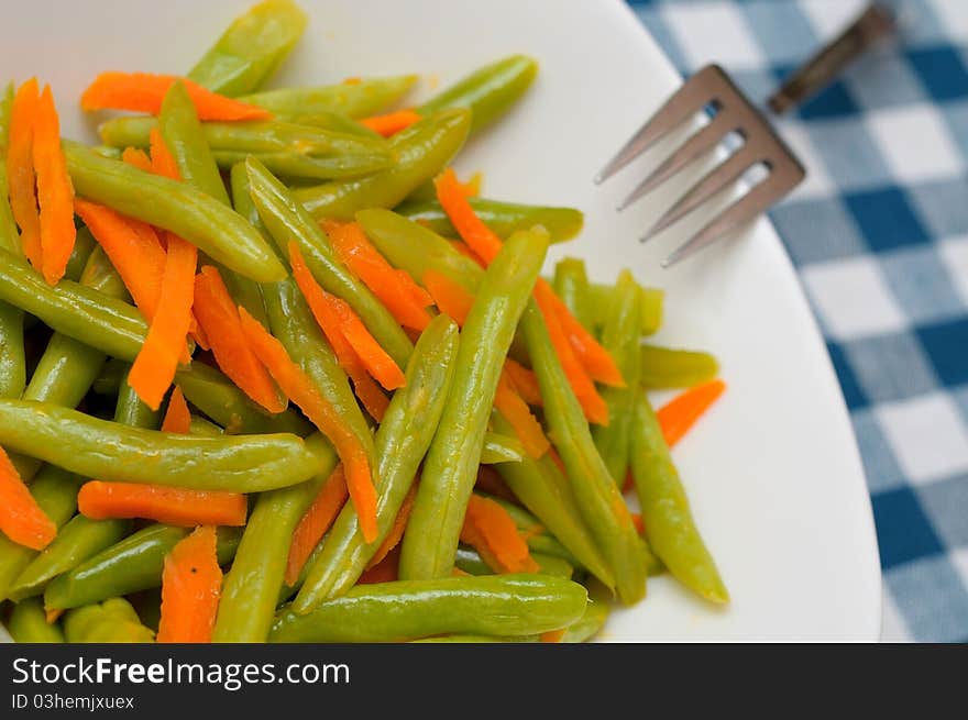 Sliced long beans ingredient