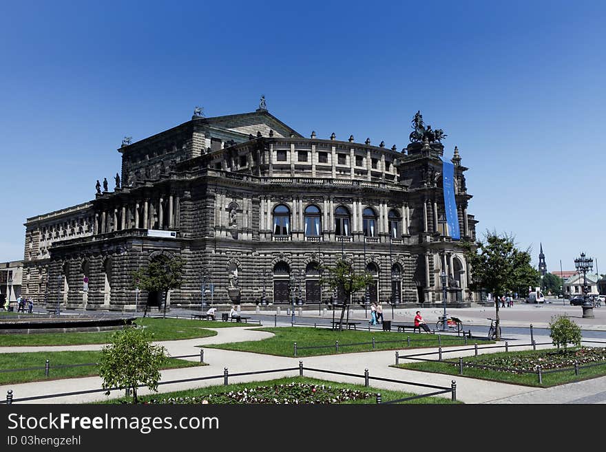 The Semperoper of Dresden, Saxony