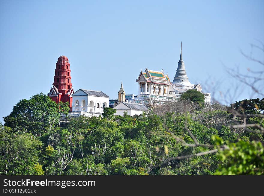 Pranakhonkiri hill temple of thailand