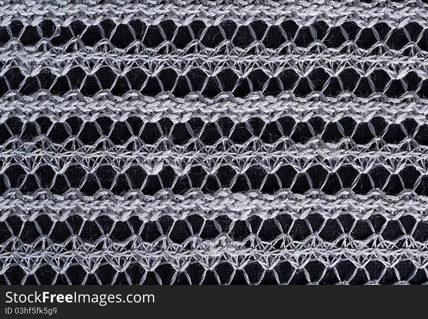 Knitted thread texture background