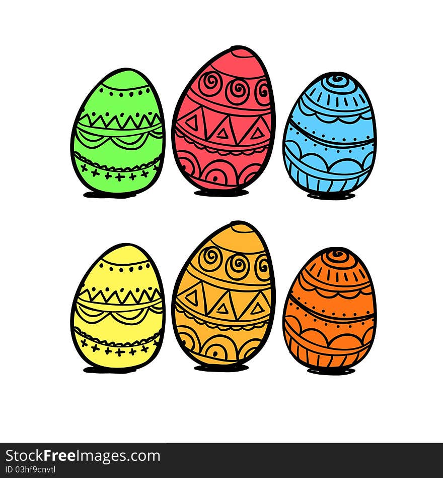 Colorful eggs