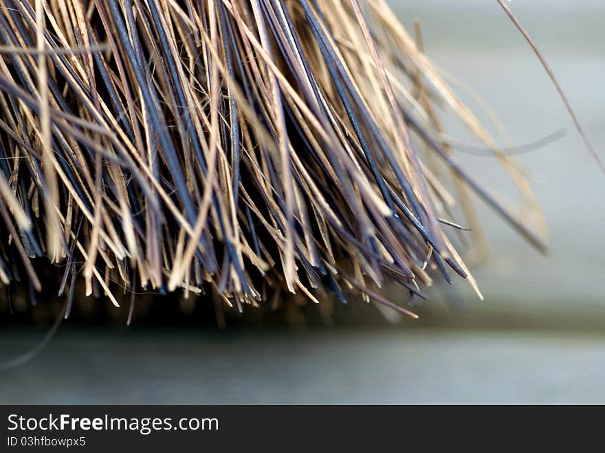 Close up of dust brush, photo with shallow depth of field. Close up of dust brush, photo with shallow depth of field