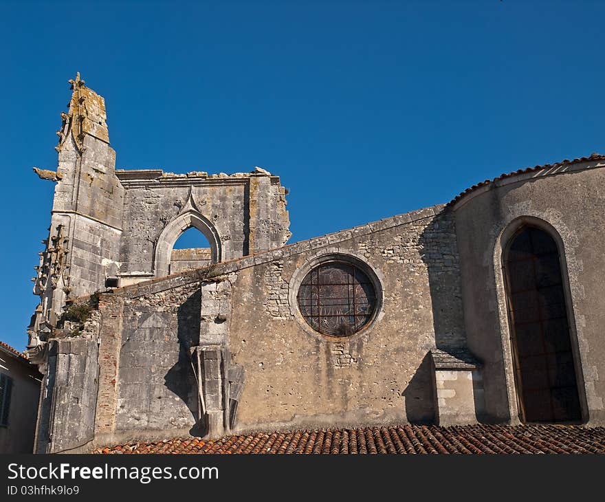 Old ruins of a medieval church