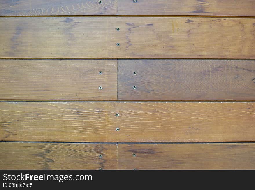 A wood wall has texture and detail as a background image. A wood wall has texture and detail as a background image.