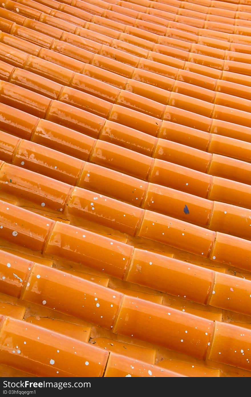 Orange roof in Chinese temple