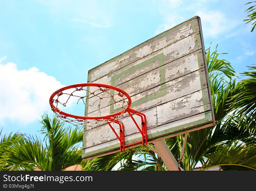 Basket Ball for training in the sports ground. Basket Ball for training in the sports ground