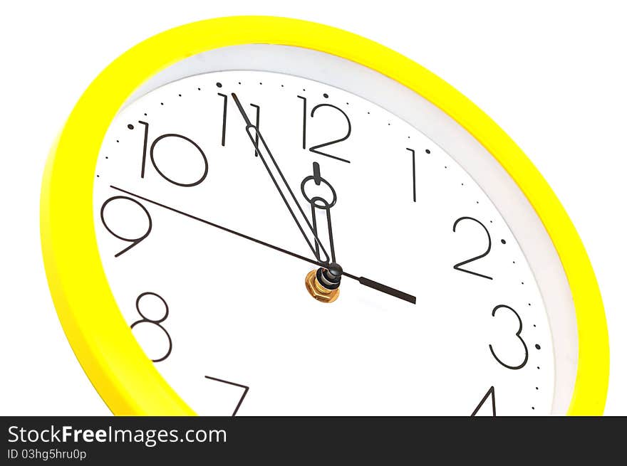 Yellow Wall Clock