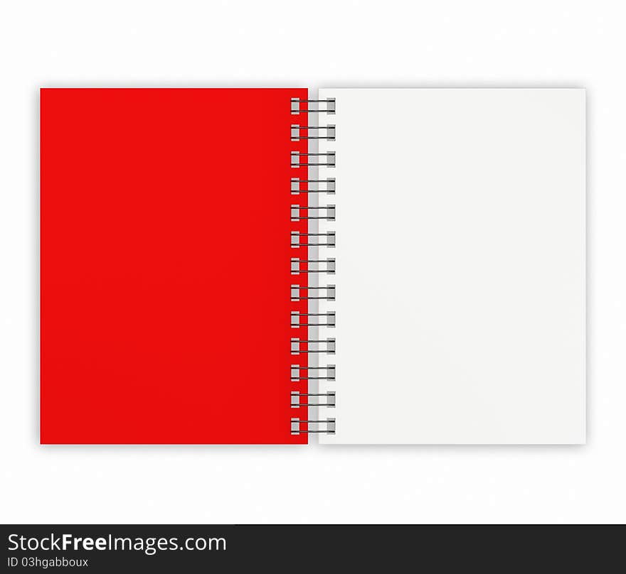 Open Red Note Book