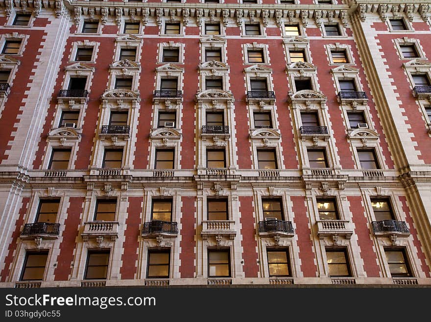 Old tower facade from a building in New York City