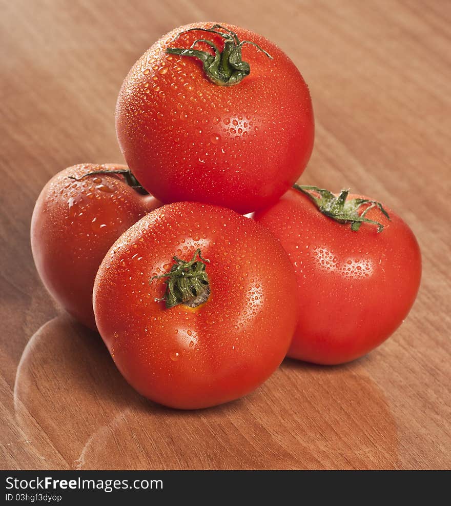 Four tomatoes