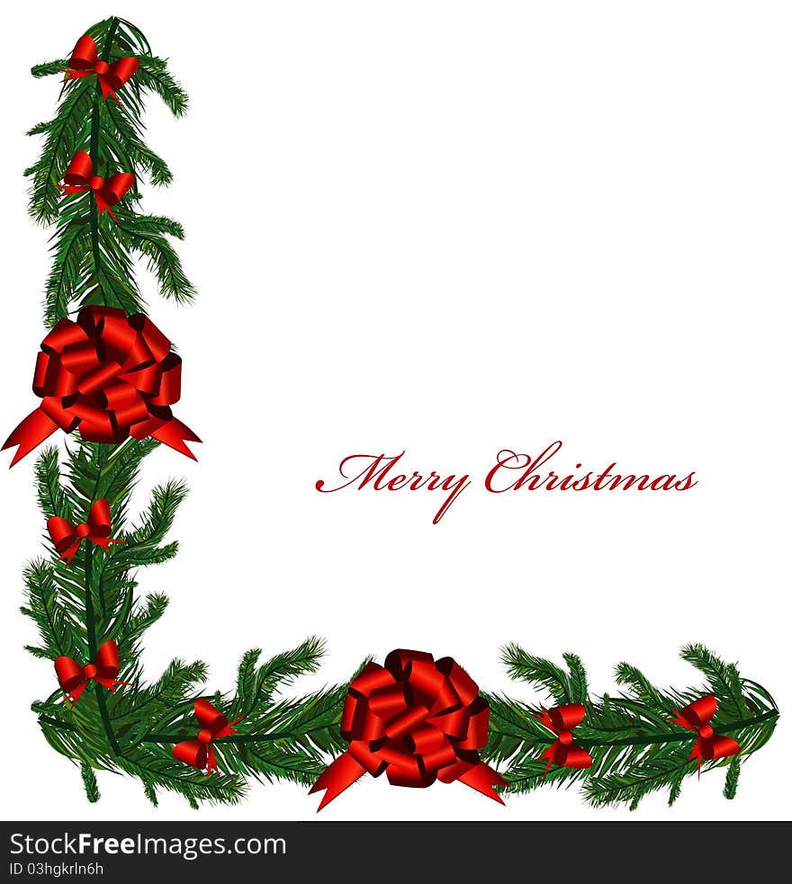 Illustration contains the image of Christmas frame