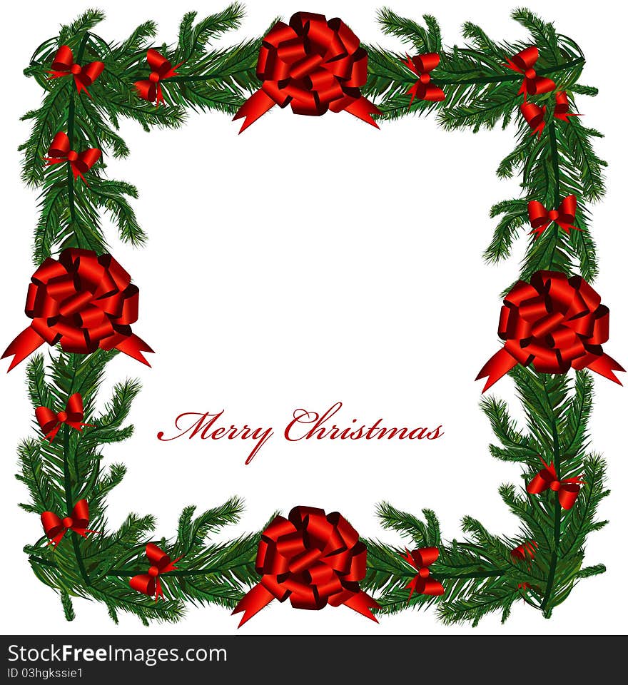 illustration contains the image of Christmas frame