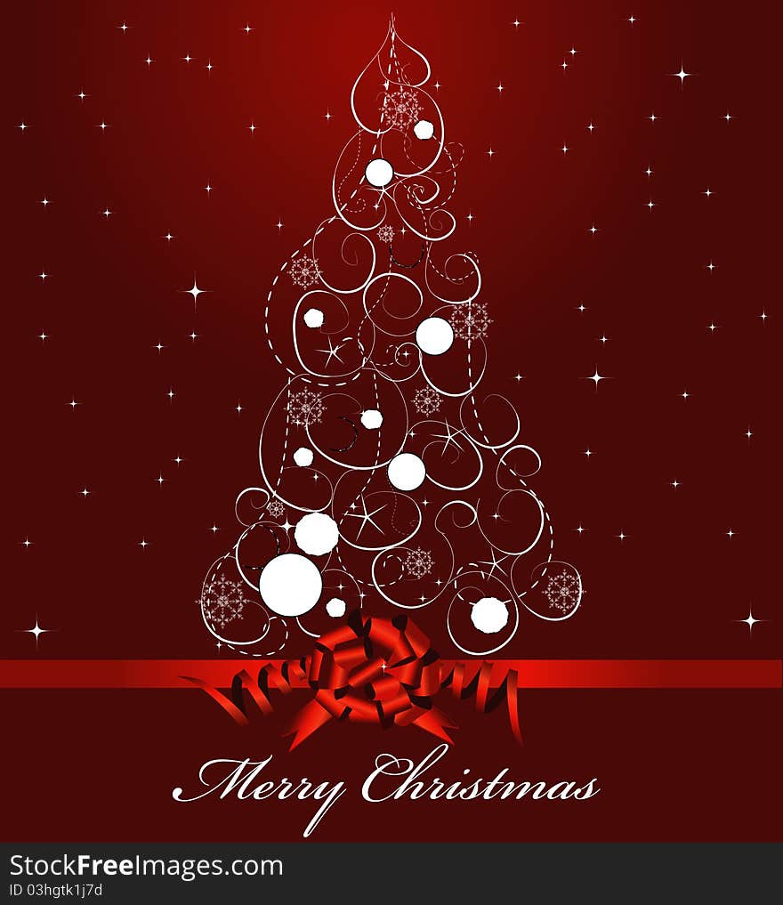 Christmas background decorative christmas tree