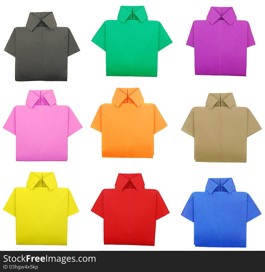 T-Shirt paper crumpled pattern colors. T-Shirt paper crumpled pattern colors