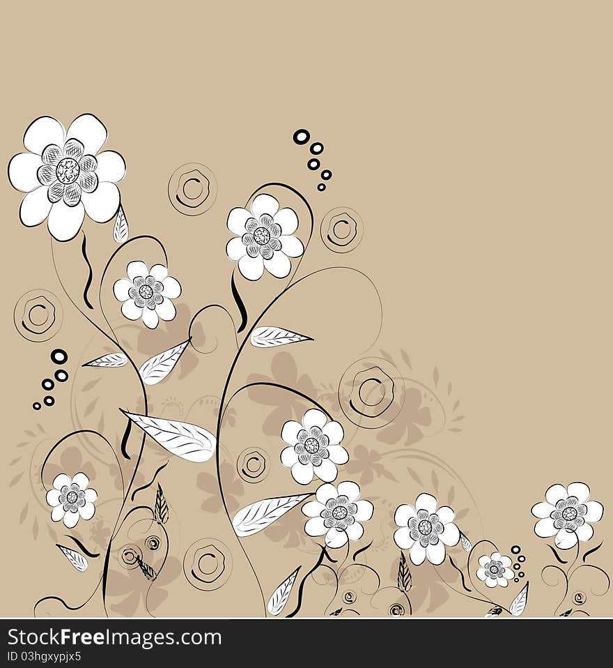 Decorative flower background