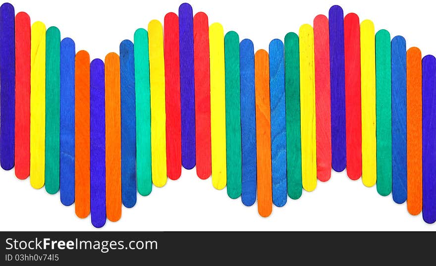 Colorful Wood Ice-cream Stick