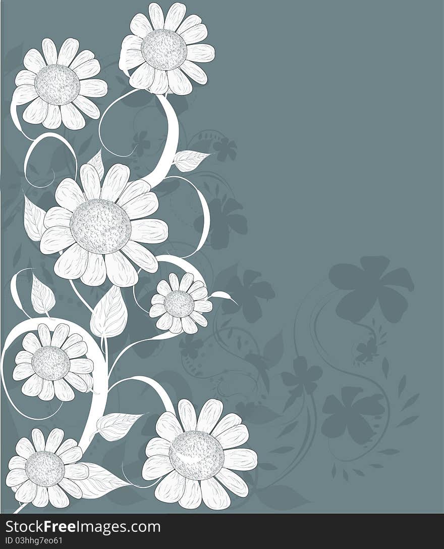 Flower  Decorative Abstract Background