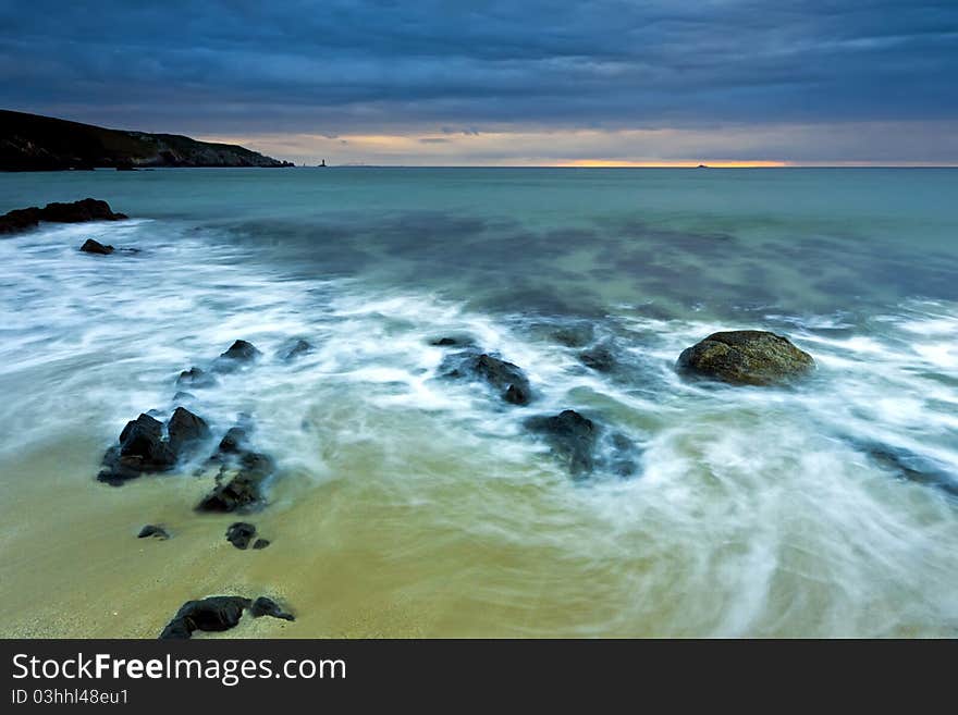 Waves on nice beach in France. Waves on nice beach in France