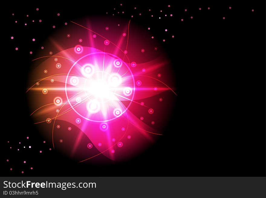 Abstract red background. Vector illustration