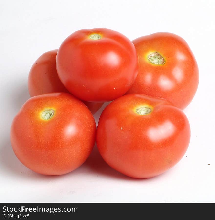 Tomatoes isolated on white background. Tomatoes isolated on white background