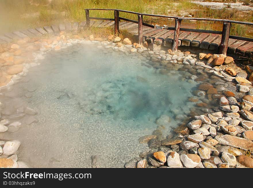 The hot spring, North of Thailand. The hot spring, North of Thailand