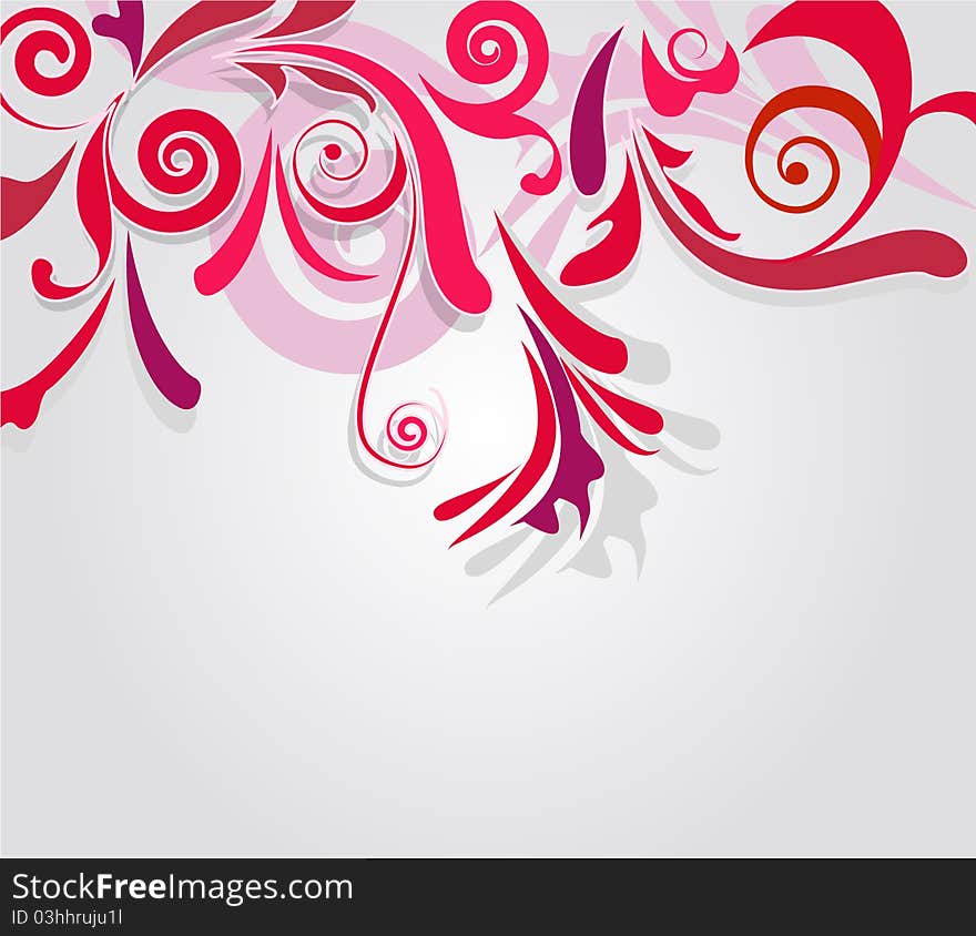 Abstract floral backround with pink pattern. Abstract floral backround with pink pattern