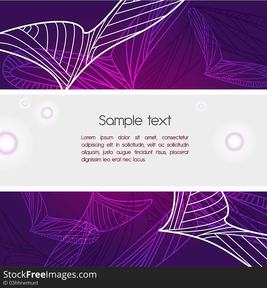 Violet background with abstract pattern