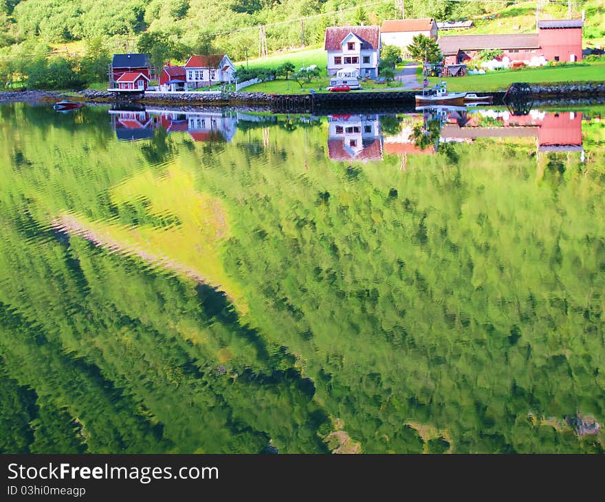 Along the Sognefjord during a cruise from Flam. Along the Sognefjord during a cruise from Flam