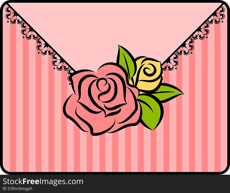 Background with beautiful roses.