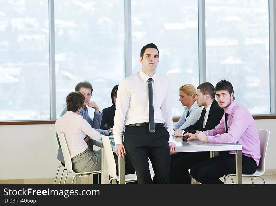 Group of business people at meeting