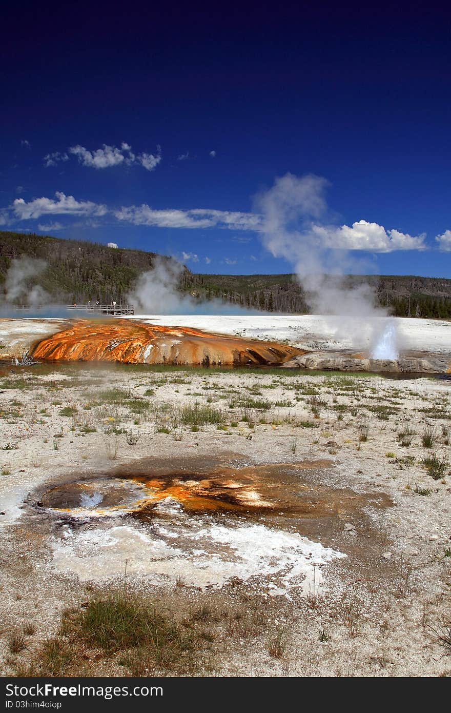 Black Sand Basin,South Yellowstone National Park. Wyoming.USA