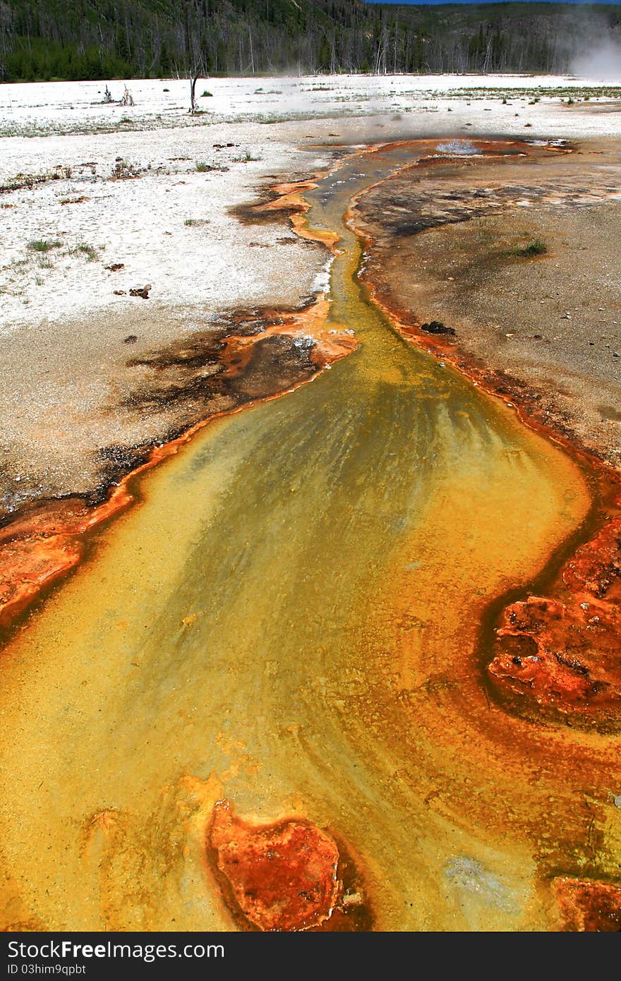 Black Sand Basin,South Yellowstone National Park. Wyoming.USA