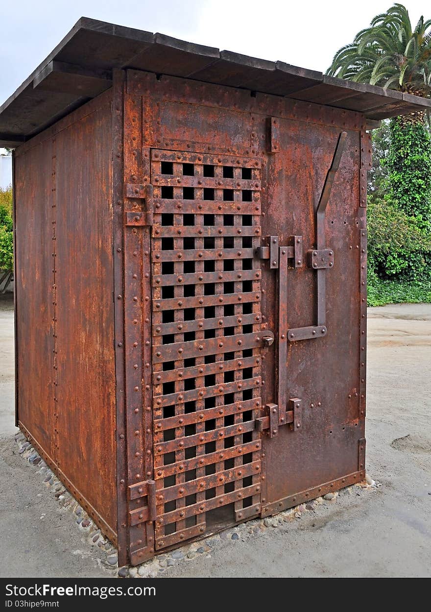 An old rusty Western Jail Cell. An old rusty Western Jail Cell.