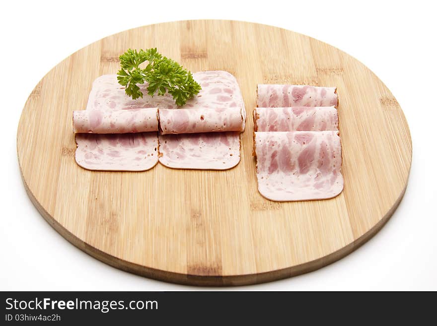 Ham sausage and with parsley