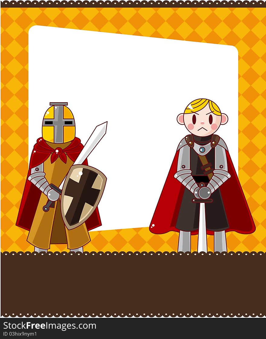 Cartoon Knight Card