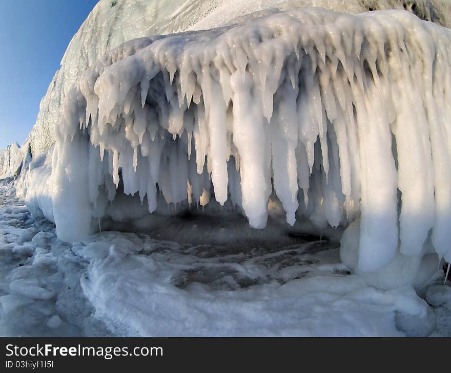 Icicles Under The Glacier - Svalbard