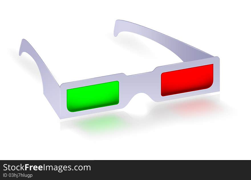 Stereoscopic glasses for cinema 3D
red green glasses
