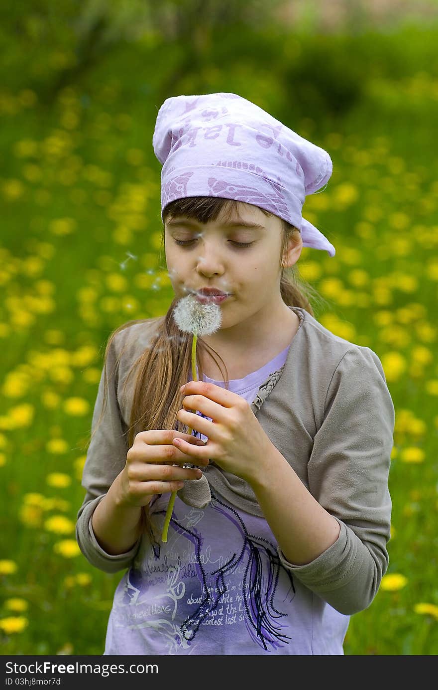 Girl With The Dandelion